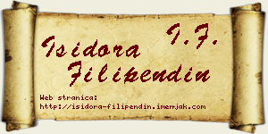 Isidora Filipendin vizit kartica